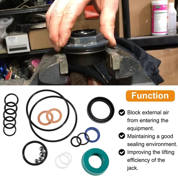 DURAFORCE For Sears Craftsman 328.12160 Floor Jack 2 Ton Seal Replacement Repair Kit 21Pcs