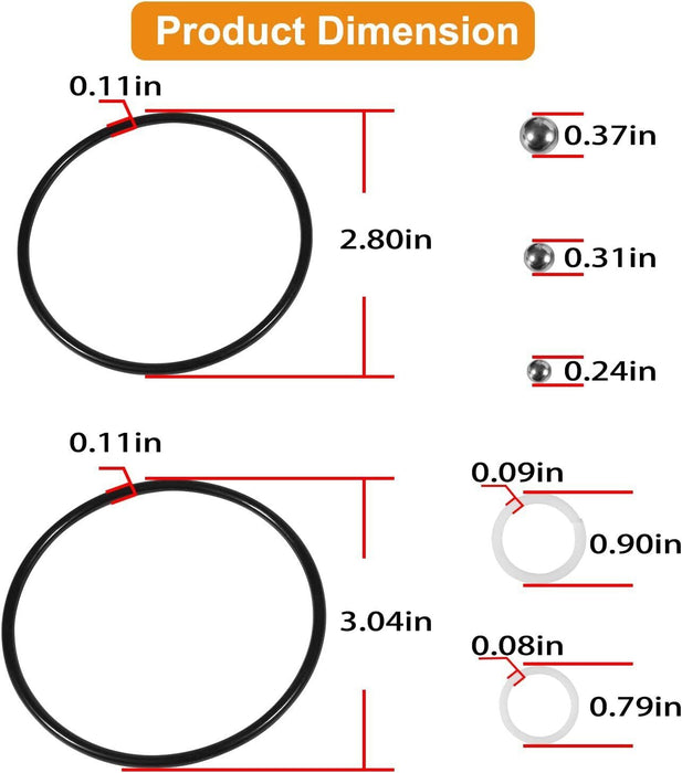DURAFORCE For Sears Craftsman 328.12160 Floor Jack 2 Ton Seal Replacement Repair Kit 21Pcs