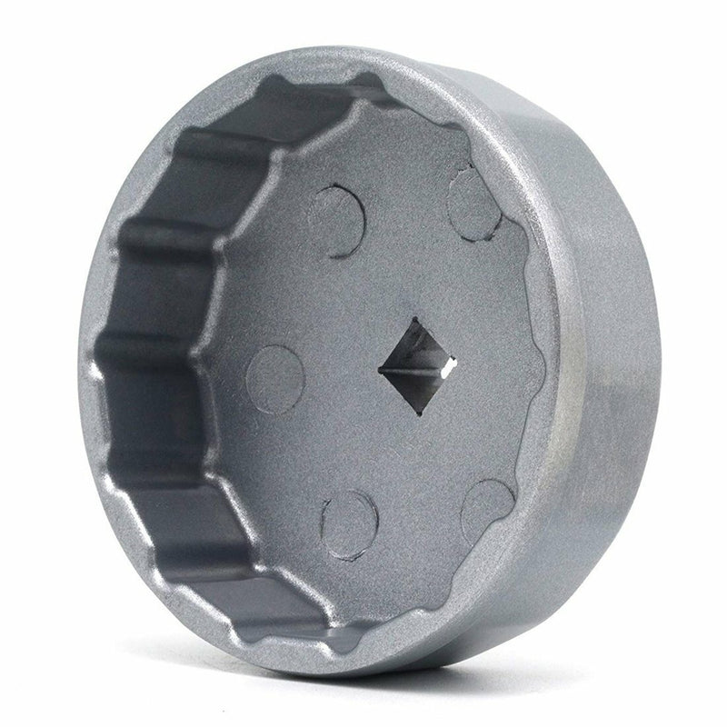 DURAFORCE 74mm Oil Filter Wrench Socket Remover Caps Tool for Mercedes Benz Audi Toyota VW