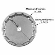 DURAFORCE 74mm Oil Filter Wrench Socket Remover Caps Tool for Mercedes Benz Audi Toyota VW