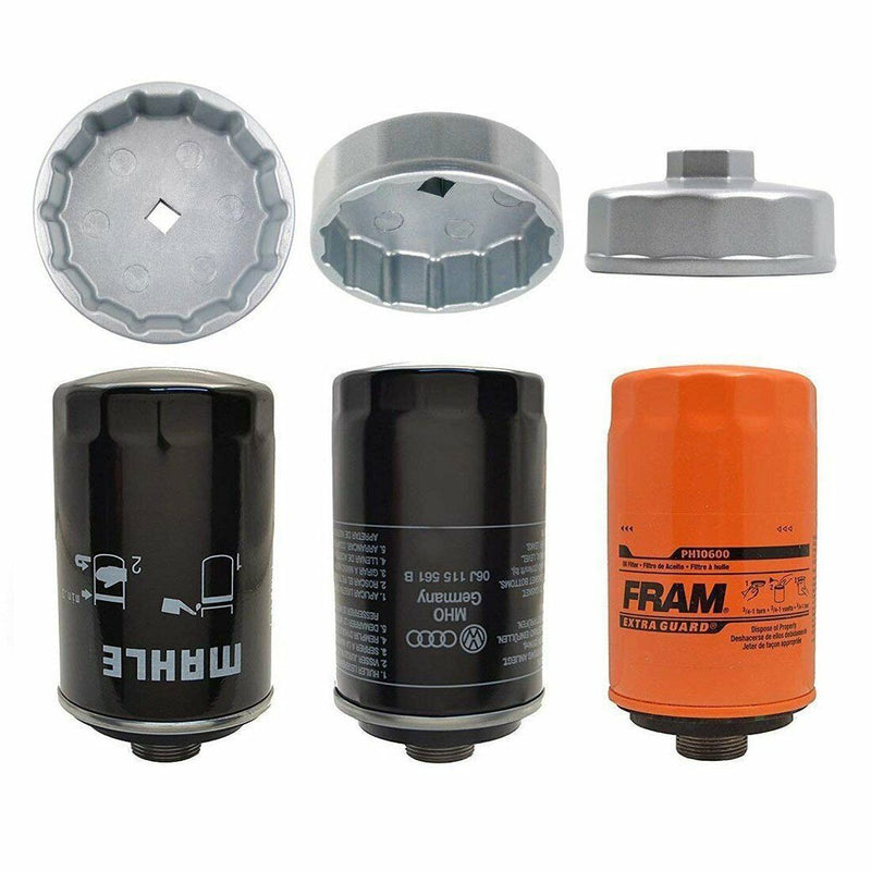 DURAFORCE 74mm Oil Filter Wrench Socket Remover Caps Tool for Mercedes Benz Audi Toyota VW