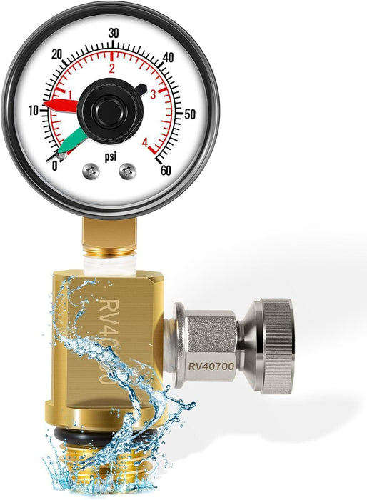 DURAFORCE for Pentair RV40600 98209800 Brass AIR RELIEF VALVE GAUGE FNS Plus Clean & Clear