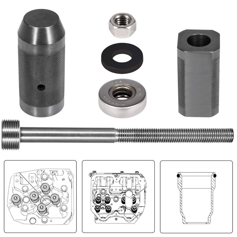 DURAFORCE 9U-6891 Injector Sleeve Tool+Injector Height Tool+Socket for CAT 3406E C-15 C-16