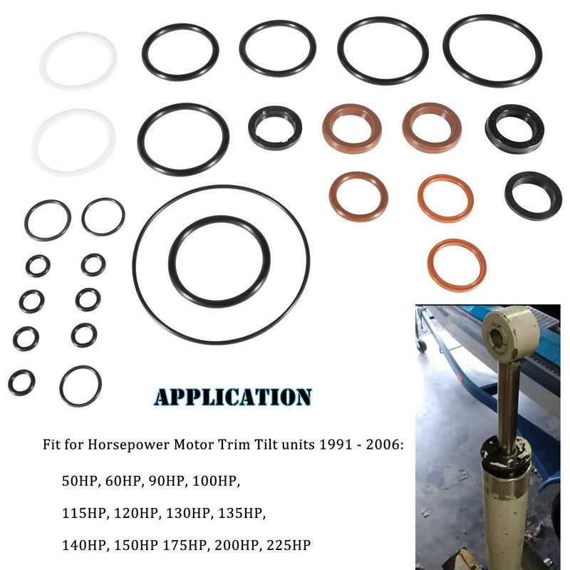 DURAFORCE 434519 Trim Tilt O-Ring Seal Rebuild Kit For Johnson Evinrude OMC 0434519 FSM011