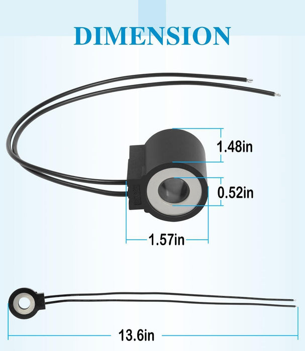DURAFORCE 10238-66 Solenoid Coil 12VDC 16W Hydraulic Power Unit Lift Dump For Series 08