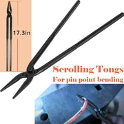 DURAFORCE 6Pcs Beginner Blacksmith Bladesmith Forge Tongs Tools Set Knife Making Tongs Set