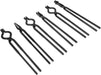 DURAFORCE 6Pcs Beginner Blacksmith Bladesmith Forge Tongs Tools Set Knife Making Tongs Set