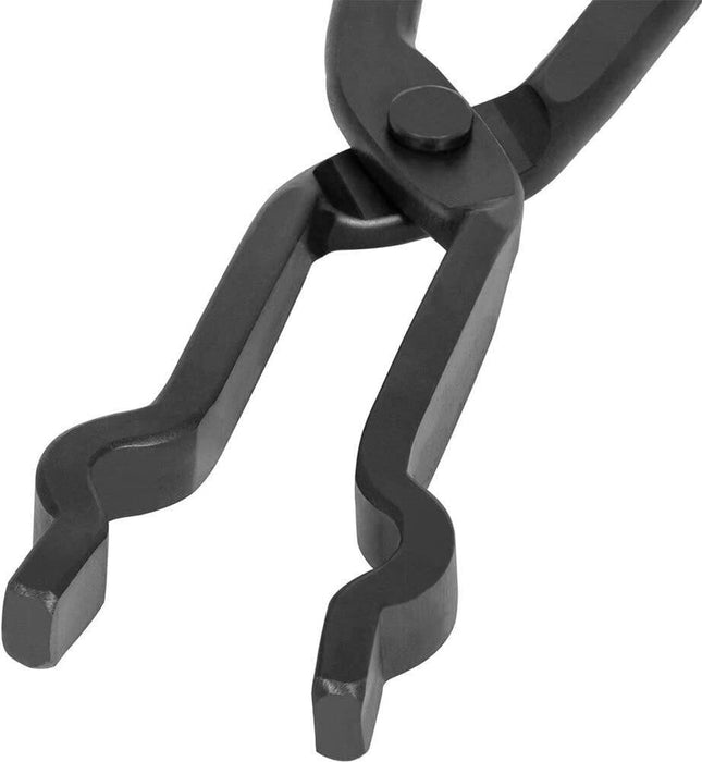 DURAFORCE 6Pcs Beginner Blacksmith Bladesmith Forge Tongs Tools Set Knife Making Tongs Set