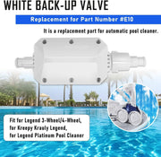 DURAFORCE Replace For Pentair E10 White Back-Up Valve Replacement Automatic Pool Cleaner