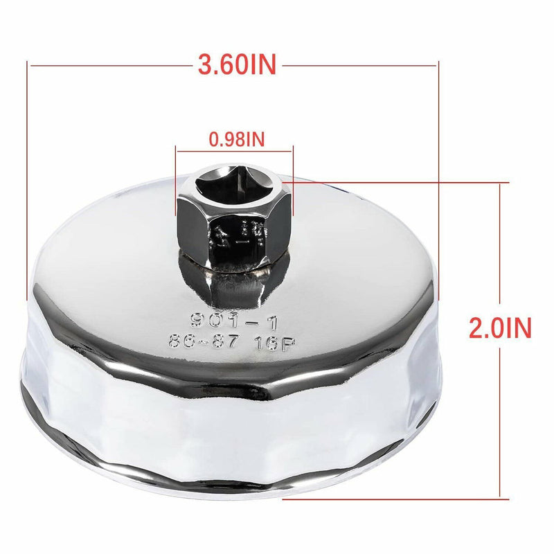 DURAFORCE Oil Filter Wrench for BMW 86mm Cartridge Style Oil Filter Housing Caps