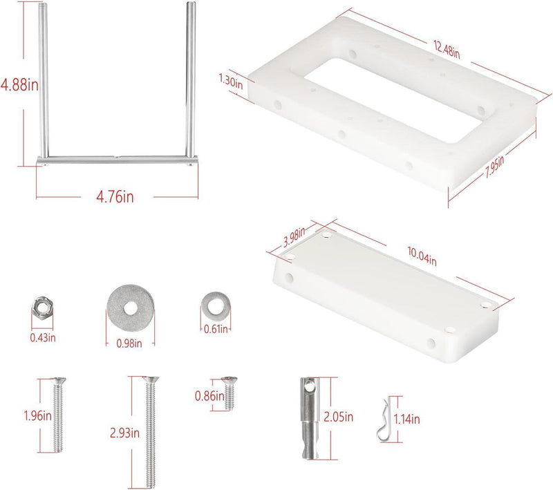 DURAFORCE For Minn Kota 1854054 Quick Release Bracket Mount RTA-54 For Riptide Ulterra