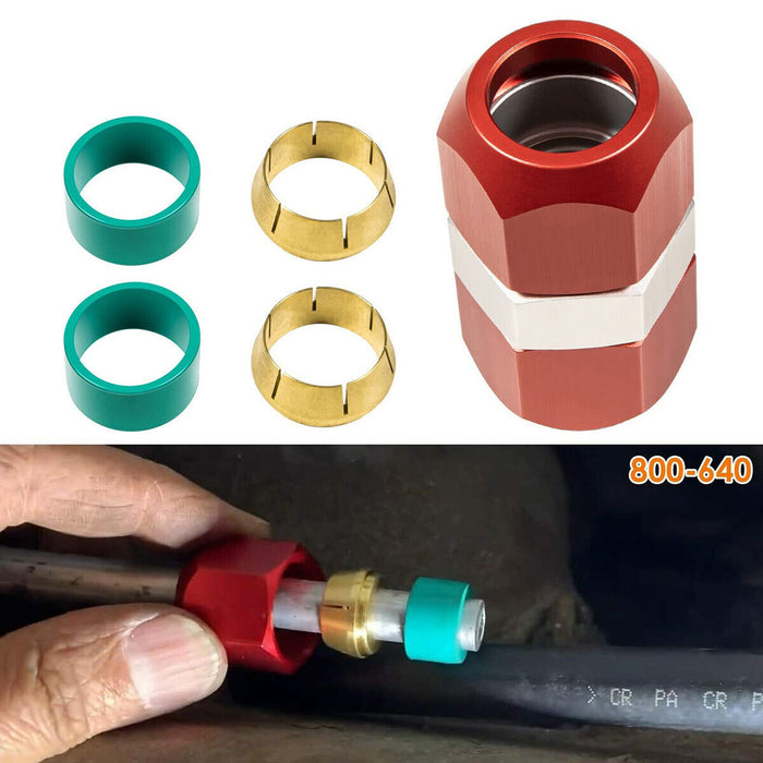 DURAFORCE 800-640 5/8'' Aluminum Line Splice Repair Kit Works for A/C, coolant Etc