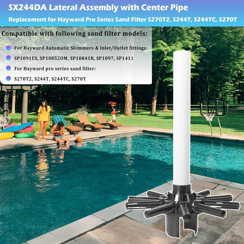 DURAFORCE For Hayward S244T S270T S270T2 Lateral Assembly with Center Pipe SX244DA