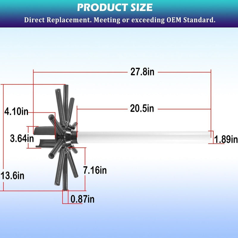 DURAFORCE For Hayward S244T S270T S270T2 Lateral Assembly with Center Pipe SX244DA