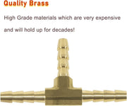 DURAFORCE Fuel Injector Return Line Tee"T" Fitting Brass For Ford 6.7L Powerstroke 11-20
