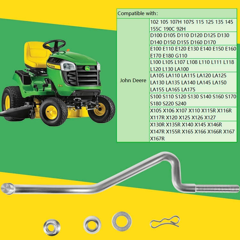 DURAFORCE GX20497A Front Draft Arm Kit Deck Lift Linkage Hanger Arm for John Deere GX20497