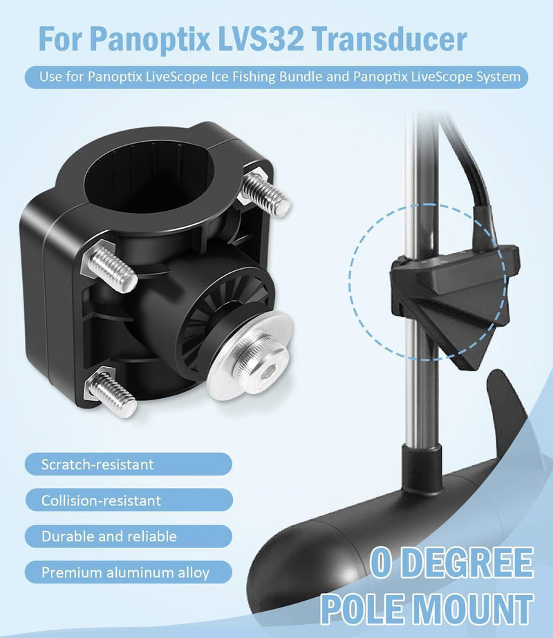 DURAFORCE 010-12676-15 0 Degree Livescope Pole Mount For Garmin Panoptix LVS32 Transducer