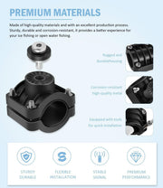 DURAFORCE 010-12676-15 0 Degree Livescope Pole Mount For Garmin Panoptix LVS32 Transducer