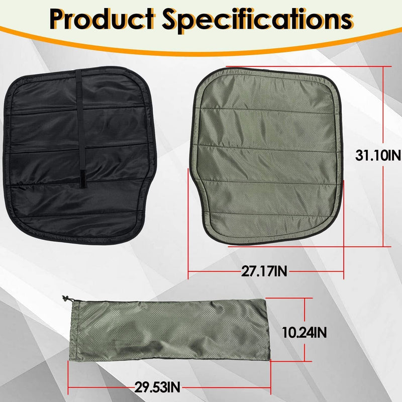 DURAFORCE For Mercedes-Benz Sprinter Cargo Van 07-18 Insulated Blackout Rear Door Covers