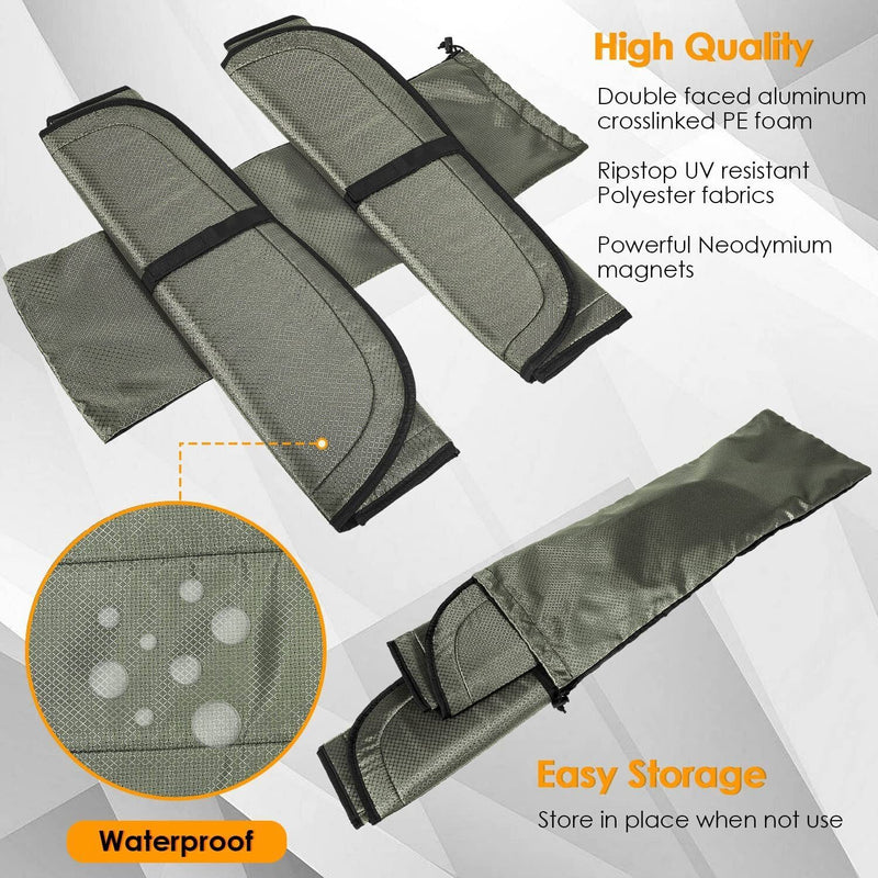 DURAFORCE For Mercedes-Benz Sprinter Cargo Van 07-18 Insulated Blackout Rear Door Covers