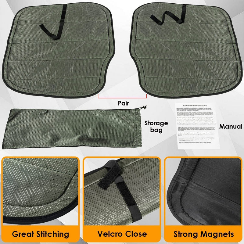DURAFORCE For Mercedes-Benz Sprinter Cargo Van 07-18 Insulated Blackout Rear Door Covers