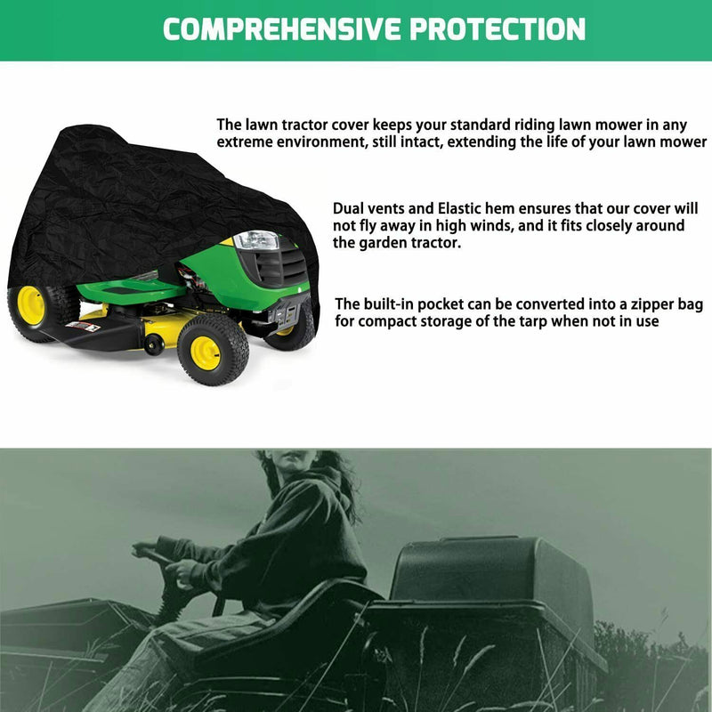 DURAFORCE For John Deere LP93917 Riding Lawn Mower Cover Heavy Duty 100-X300Series Tractor
