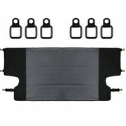 DURAFORCE Rear Trunk Cargo Cover Luggage Shade w/ US Flag for Jeep Wrangler JK 2007-2018