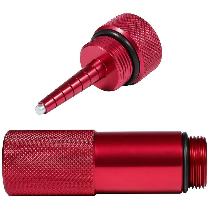 DURAFORCE 2Pcs Red Oil Change Funnel & Magnetic Oil Dipstick for Honda Generator EU2200i