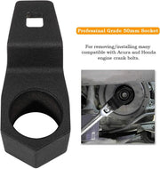 DURAFORCE Crank Pulley Wrench Holder Tool 50mm Removal Holding Spanner Kit for Honda Acura