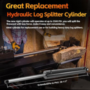 DURAFORCE Hydraulic Cylinders Welded Double Acting 5" Bore 24"Stroke For Log Splitter 5x24