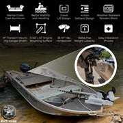 DURAFORCE TH Marine MJ-1-DP Mini Jacker Outboard Jack Plate for Boat Motor Outboard Motor