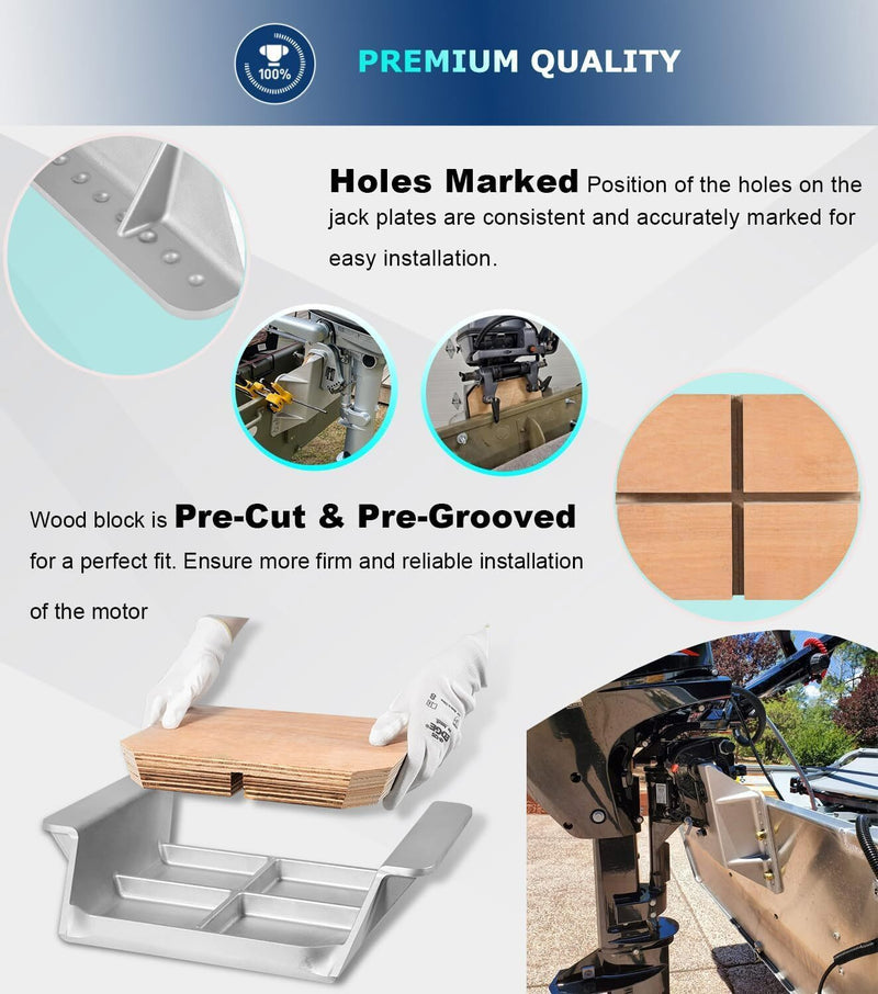 DURAFORCE TH Marine MJ-1-DP Mini Jacker Outboard Jack Plate for Boat Motor Outboard Motor