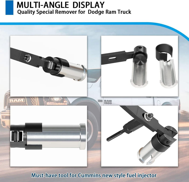 DURAFORCE 9010 Fuel Injector Remover Puller Install Tool for 6.7L 5.9L Cummins Dodge Ram