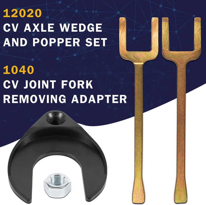 DURAFORCE 12020 Front Wheel Drive Axle Popper Kit & 1040 CV Joint Fork Removing Adapter