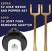 DURAFORCE 12020 Front Wheel Drive Axle Popper Kit & 1040 CV Joint Fork Removing Adapter
