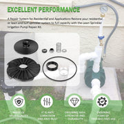 DURAFORCE 023705 Lawn Sprinkler Irrigation Pump Repair Kit 2 HP for Zoeller 1333-006