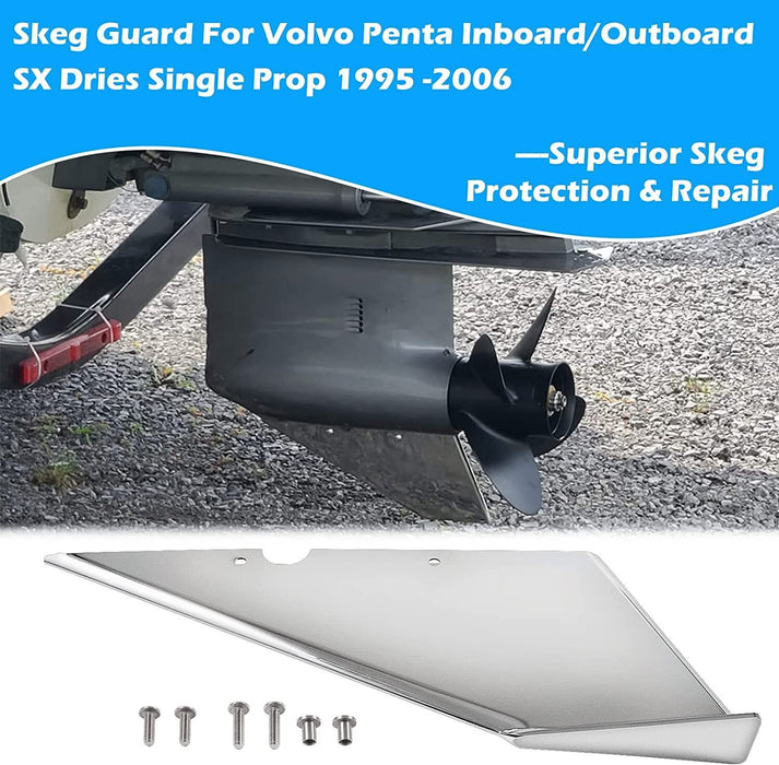 DURAFORCE For Volvo Penta Sterndrive SX Drive Single Prop 1995-2006 Skeg Guard Protector