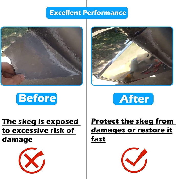DURAFORCE For Volvo Penta Sterndrive SX Drive Single Prop 1995-2006 Skeg Guard Protector