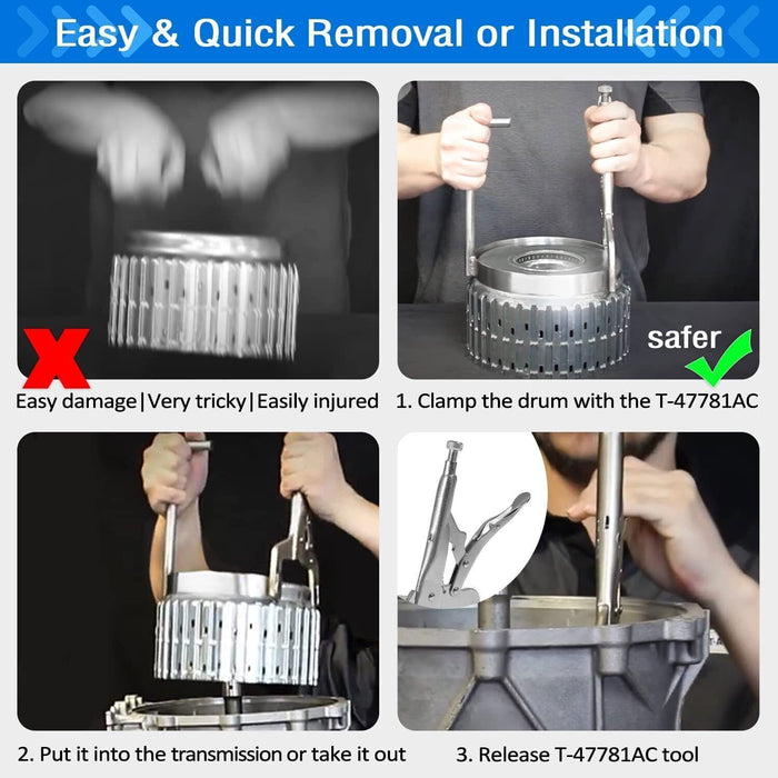 DURAFORCE 3-5-Reverse Drum Removal & Installation Tool for 6L50 6L80 6L90 GM Transmission