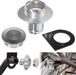 DURAFORCE 2" Fuel Filler Neck With Gas Cap Billet Aluminum & Weld-On Steel Mount Bracket