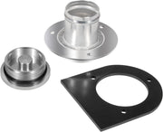 DURAFORCE 2" Fuel Filler Neck With Gas Cap Billet Aluminum & Weld-On Steel Mount Bracket