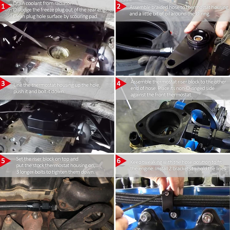 DURAFORCE Freeze Coolant Bypass Kit For 2003-2007 Dodge Ram 5.9L &2007.5-2018 Cummins 6.7L