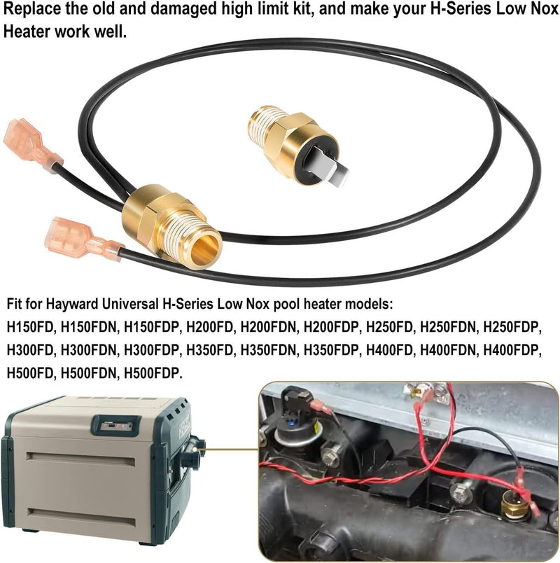 DURAFORCE FDXLHLI1930 135 °F (57°C) High Limit Fd Heater Replace Kit For Hayward H-Series