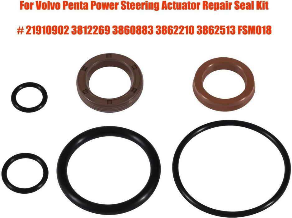 DURAFORCE For Volvo Penta Power Steering Actuator Repair Seal Kit 3860883 3812269 21910902