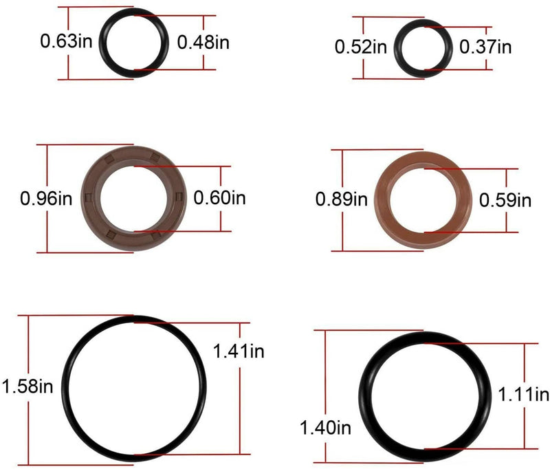 DURAFORCE For Volvo Penta Power Steering Actuator Repair Seal Kit 3860883 3812269 21910902
