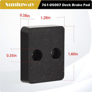 DURAFORCE 761-05007 Deck Brake Pad for MTD Cub Cadet Craftsman Huskee Troy-Bilt Lawn Mower