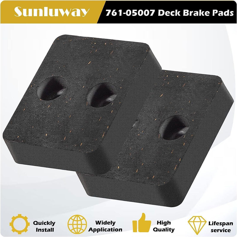 DURAFORCE 761-05007 Deck Brake Pad for MTD Cub Cadet Craftsman Huskee Troy-Bilt Lawn Mower