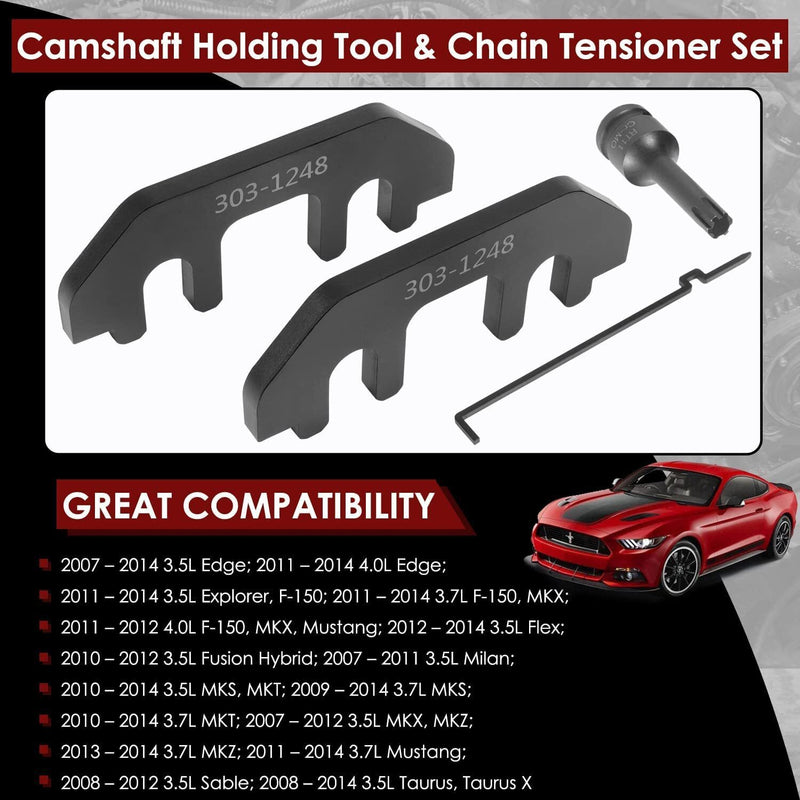 DURAFORCE 303-1530 Camshaft Holding Tool 303-1248 Timing Alignment Kit for Ford 3.7L/3.5L