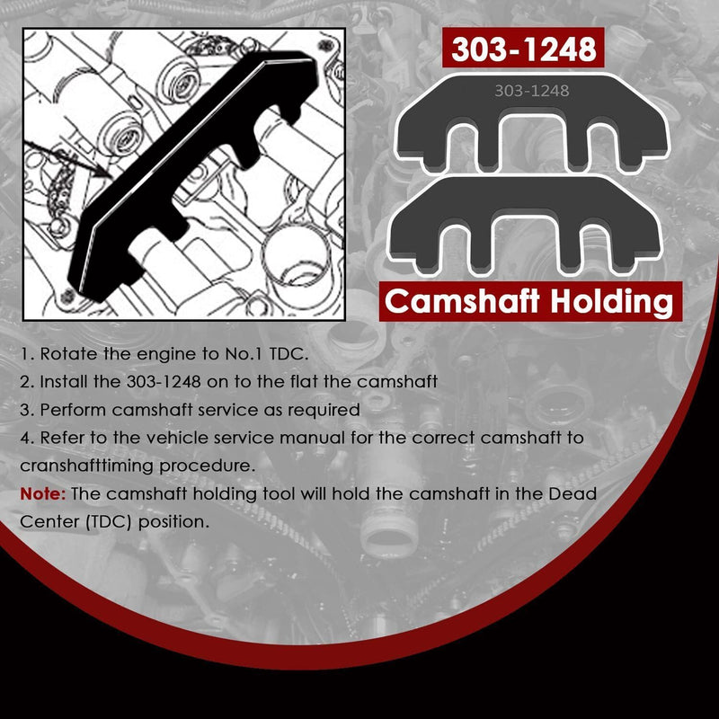 DURAFORCE 303-1530 Camshaft Holding Tool 303-1248 Timing Alignment Kit for Ford 3.7L/3.5L