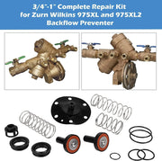 DURAFORCE 3/4"-1" Complete Repair Kit For Wilkins Backflow Preventer Zurn 975XL & 975XL2
